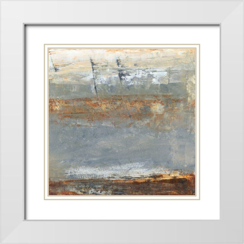 Translate IV White Modern Wood Framed Art Print with Double Matting by Gordon, Sharon