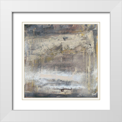 Translate VI White Modern Wood Framed Art Print with Double Matting by Gordon, Sharon