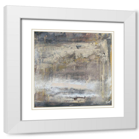 Translate VI White Modern Wood Framed Art Print with Double Matting by Gordon, Sharon