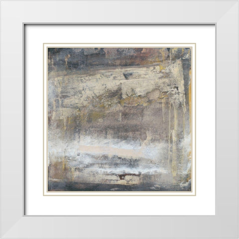 Translate VI White Modern Wood Framed Art Print with Double Matting by Gordon, Sharon