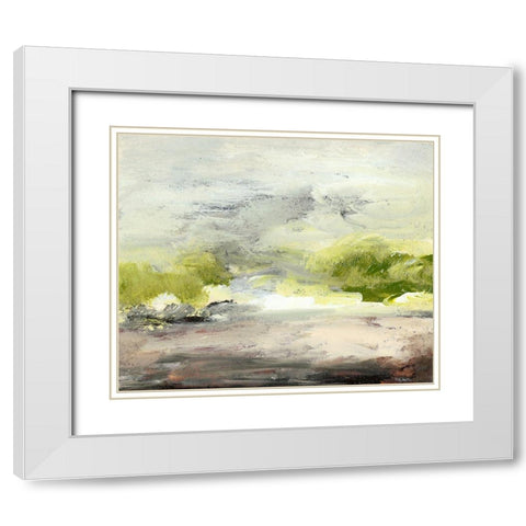 Horizon at Daybreak II White Modern Wood Framed Art Print with Double Matting by Gordon, Sharon