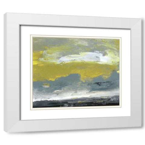 Horizon at Daybreak IV White Modern Wood Framed Art Print with Double Matting by Gordon, Sharon