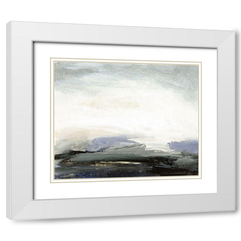 Horizon at Daybreak V White Modern Wood Framed Art Print with Double Matting by Gordon, Sharon