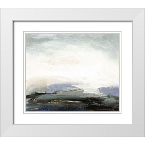 Horizon at Daybreak V White Modern Wood Framed Art Print with Double Matting by Gordon, Sharon