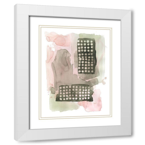 Watermelon Seeds I White Modern Wood Framed Art Print with Double Matting by Popp, Grace