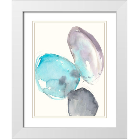 Orb Connection I White Modern Wood Framed Art Print with Double Matting by Goldberger, Jennifer