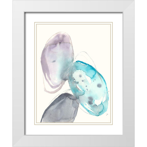 Orb Connection II White Modern Wood Framed Art Print with Double Matting by Goldberger, Jennifer