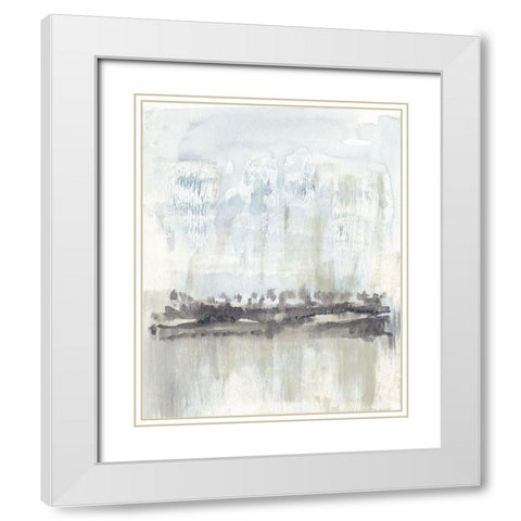 Sky Horizon II White Modern Wood Framed Art Print with Double Matting by Goldberger, Jennifer