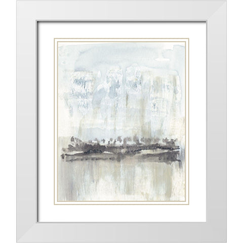 Sky Horizon II White Modern Wood Framed Art Print with Double Matting by Goldberger, Jennifer