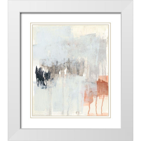 Sienna and Paynes II White Modern Wood Framed Art Print with Double Matting by Goldberger, Jennifer
