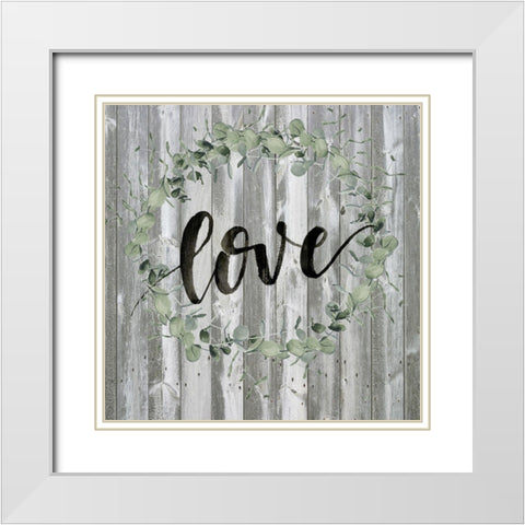 Farmhouse Inspiration I White Modern Wood Framed Art Print with Double Matting by Parker, Jennifer Paxton