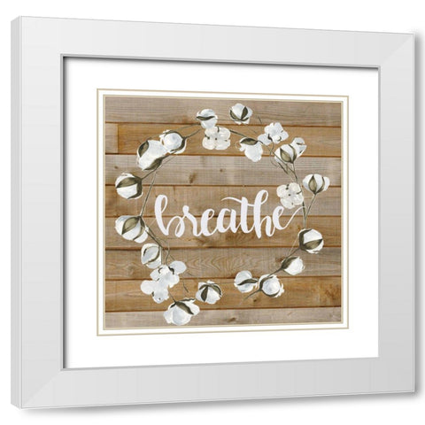 Farmhouse Inspiration II White Modern Wood Framed Art Print with Double Matting by Parker, Jennifer Paxton