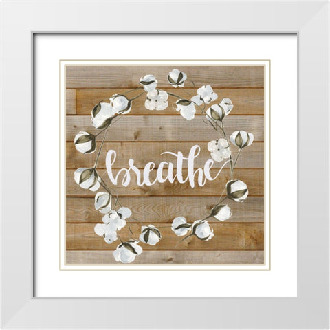 Farmhouse Inspiration II White Modern Wood Framed Art Print with Double Matting by Parker, Jennifer Paxton