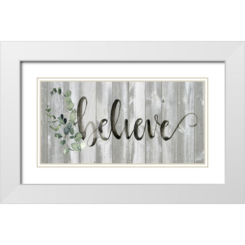 Farmhouse Inspiration III White Modern Wood Framed Art Print with Double Matting by Parker, Jennifer Paxton
