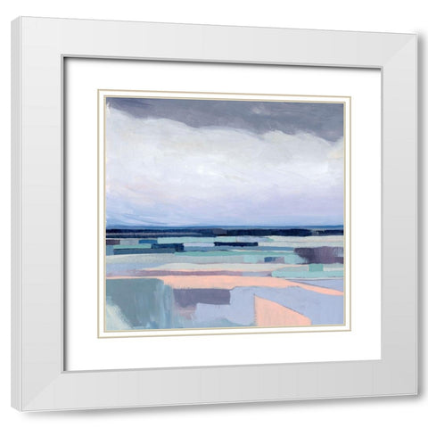 Lavender Gale II White Modern Wood Framed Art Print with Double Matting by Popp, Grace