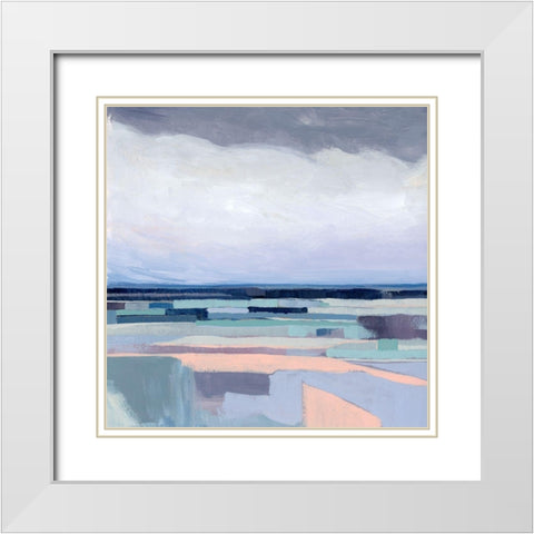 Lavender Gale II White Modern Wood Framed Art Print with Double Matting by Popp, Grace