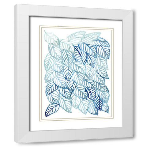 Rainwater Palms II White Modern Wood Framed Art Print with Double Matting by Popp, Grace