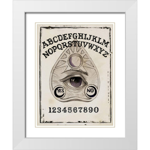 Mystic Fortune I White Modern Wood Framed Art Print with Double Matting by Parker, Jennifer Paxton
