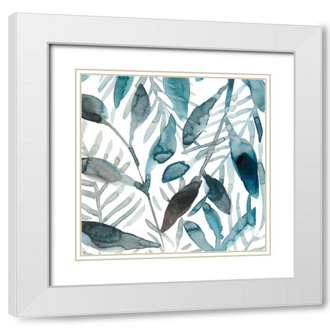 Freshwater Tide III White Modern Wood Framed Art Print with Double Matting by Zarris, Chariklia