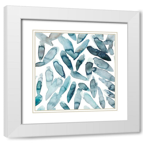 Freshwater Tide IV White Modern Wood Framed Art Print with Double Matting by Zarris, Chariklia