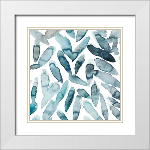 Freshwater Tide IV White Modern Wood Framed Art Print with Double Matting by Zarris, Chariklia