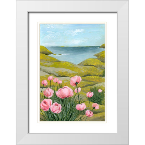 Cliffside II White Modern Wood Framed Art Print with Double Matting by Popp, Grace