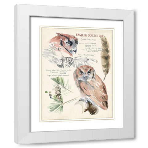 Wildlife Journals I White Modern Wood Framed Art Print with Double Matting by Parker, Jennifer Paxton