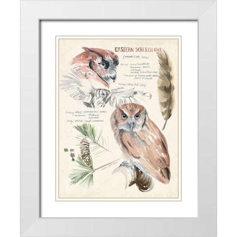 Wildlife Journals I White Modern Wood Framed Art Print with Double Matting by Parker, Jennifer Paxton