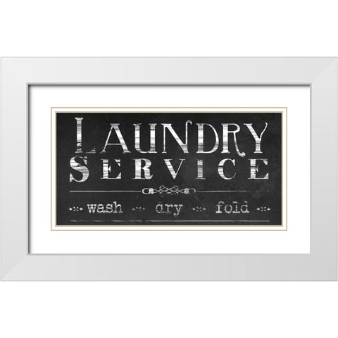 Vintage Farmhouse Sign II White Modern Wood Framed Art Print with Double Matting by Vess, June Erica