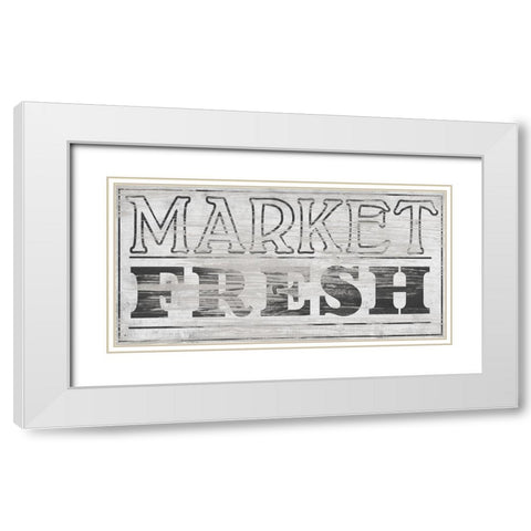 Vintage Farmhouse Sign III White Modern Wood Framed Art Print with Double Matting by Vess, June Erica