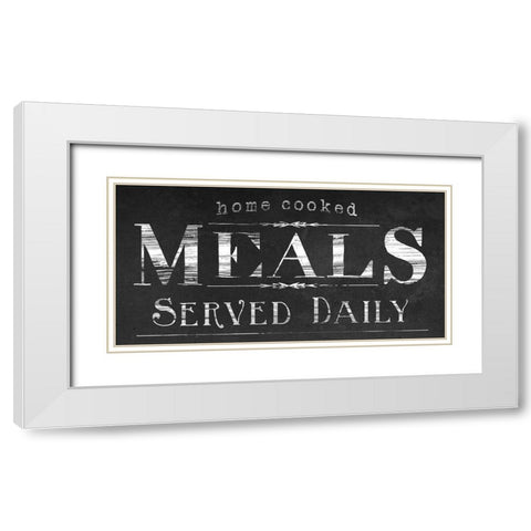 Vintage Farmhouse Sign IV White Modern Wood Framed Art Print with Double Matting by Vess, June Erica