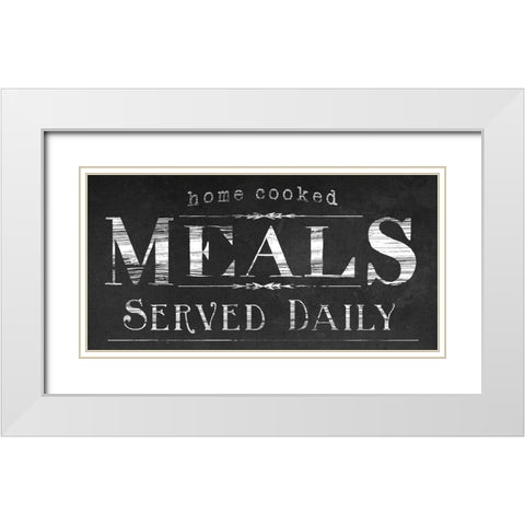 Vintage Farmhouse Sign IV White Modern Wood Framed Art Print with Double Matting by Vess, June Erica