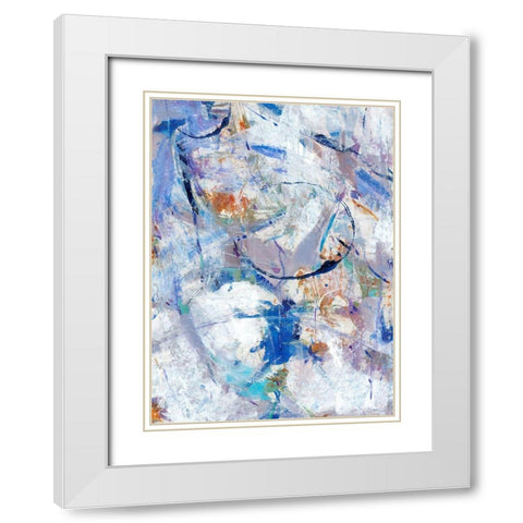 Bounce I White Modern Wood Framed Art Print with Double Matting by OToole, Tim