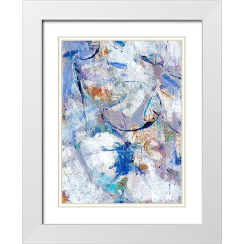 Bounce I White Modern Wood Framed Art Print with Double Matting by OToole, Tim