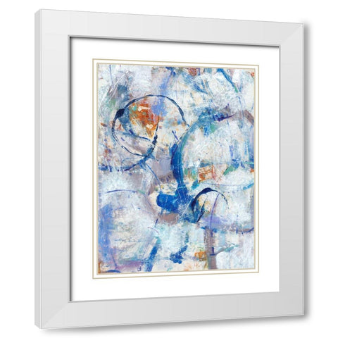 Bounce II White Modern Wood Framed Art Print with Double Matting by OToole, Tim