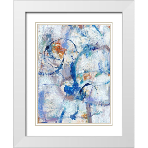 Bounce II White Modern Wood Framed Art Print with Double Matting by OToole, Tim