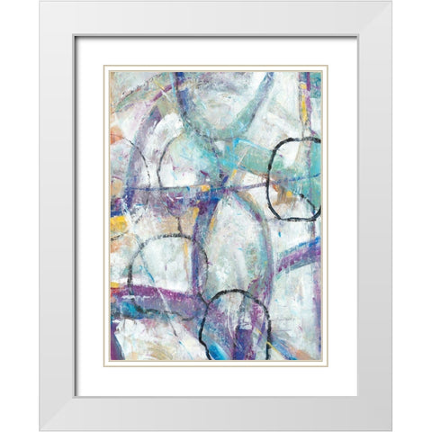 Escape I White Modern Wood Framed Art Print with Double Matting by OToole, Tim