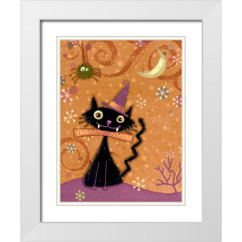 EEK I White Modern Wood Framed Art Print with Double Matting by Eisner, Viv