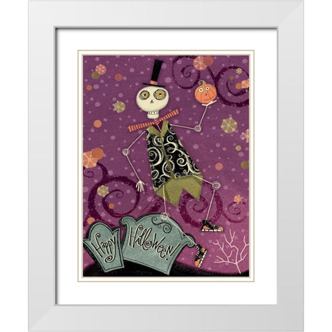 EEK V White Modern Wood Framed Art Print with Double Matting by Eisner, Viv