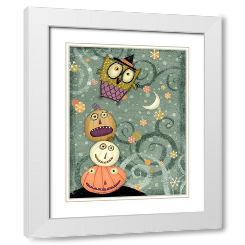 EEK VI White Modern Wood Framed Art Print with Double Matting by Eisner, Viv