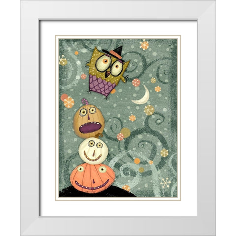 EEK VI White Modern Wood Framed Art Print with Double Matting by Eisner, Viv