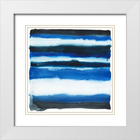 Run Off I White Modern Wood Framed Art Print with Double Matting by Popp, Grace