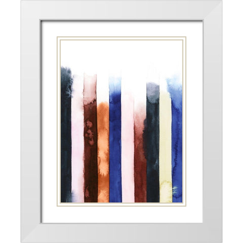 Desert Layers V White Modern Wood Framed Art Print with Double Matting by Popp, Grace