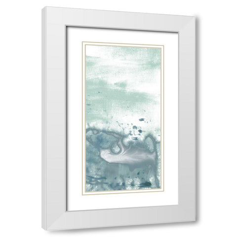 Sea Spray Horizon II White Modern Wood Framed Art Print with Double Matting by Vess, June Erica
