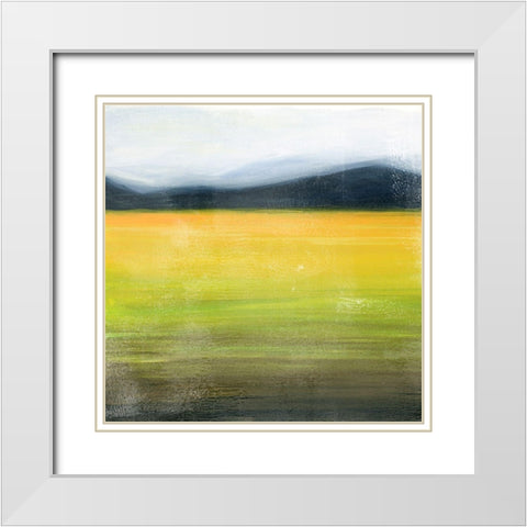 Distorted Drive II White Modern Wood Framed Art Print with Double Matting by Popp, Grace