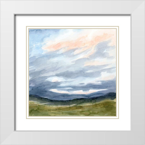 Windswept Horizon I White Modern Wood Framed Art Print with Double Matting by Popp, Grace