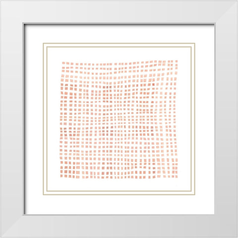 Woven II White Modern Wood Framed Art Print with Double Matting by Scarvey, Emma