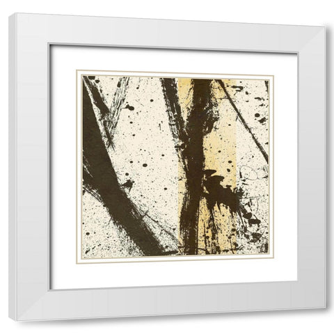 Path Ways I White Modern Wood Framed Art Print with Double Matting by Saunders, Alonzo