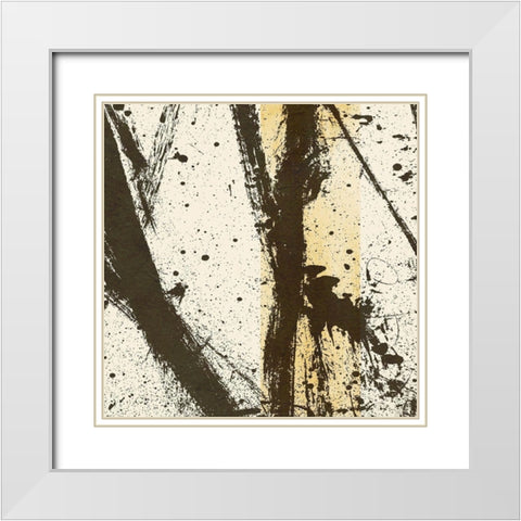 Path Ways I White Modern Wood Framed Art Print with Double Matting by Saunders, Alonzo