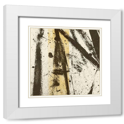 Path Ways II White Modern Wood Framed Art Print with Double Matting by Saunders, Alonzo